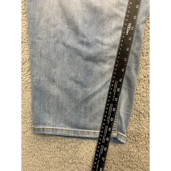 Women's Est. 1946 Denim Blue Jean Capris Distressed 24W Classic Fit Pockets - Picture 14 of 15